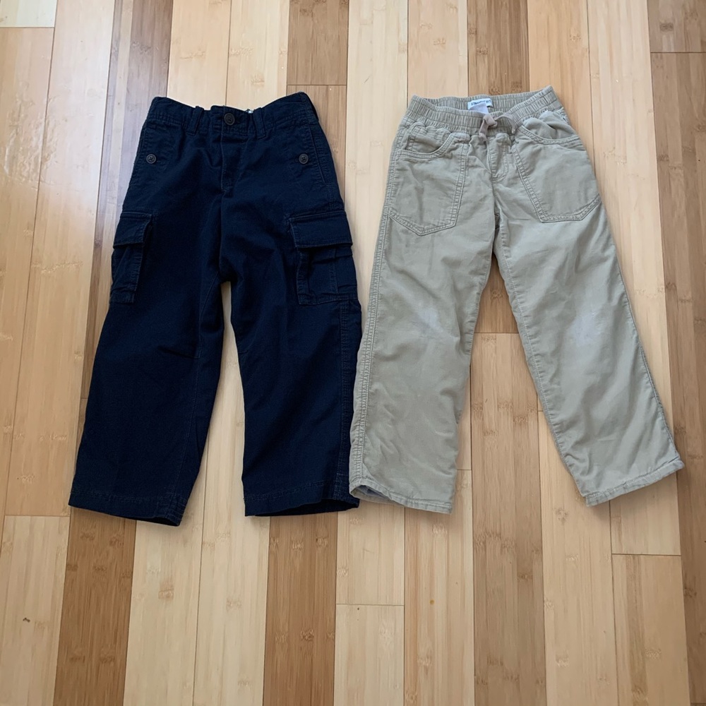 New Gap Cargo Pant Lined.  Gymboree Lined Cords